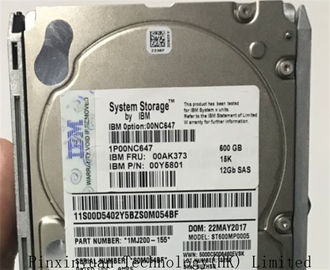 China Disco duro del servidor de IBM AC61 Sata, almacenamiento 600GB 15K 12Gb de Sata Hdd 00AK373 00NC647 V5000 del servidor proveedor