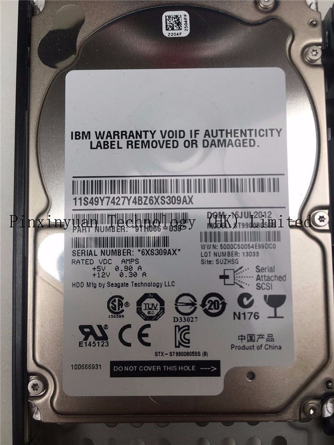 IBM 900GB 6Gb/s 10K 2,5" disco duro 00L4568 00L4680 del SAS HDD para V7000