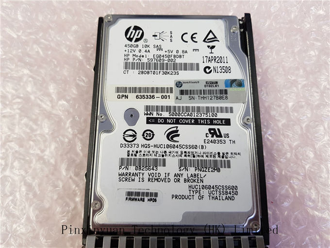 Unidad de disco duro 6G 10K AW612A 613921-001 del servidor de HP EVA 450GB M6625 SFF SAS