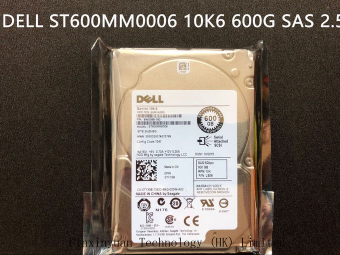 Unidad de disco duro del servidor de Dell, disco duro 600GB 10K 6Gb/s 7YX58 ST600MM0006 del sata 10k