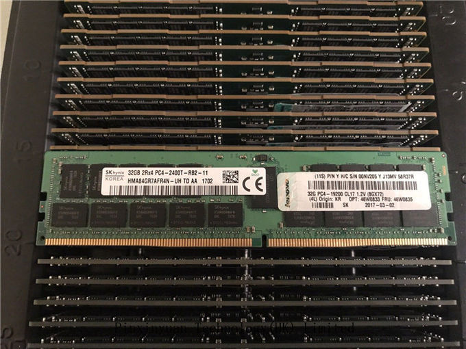 módulo de la memoria del servidor de 768GB 24x, registro 00NV205 46W0835 del Ram Ddr4 2Rx4 PC4-19200-2400T del Ecc 32gb