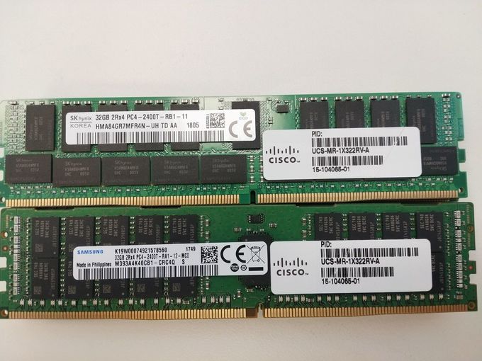 memoria registradoa PC4-19200 UCS-MR-1X322RV-A del ECC de 32GB DDR4-2400 para UCS B200 M4