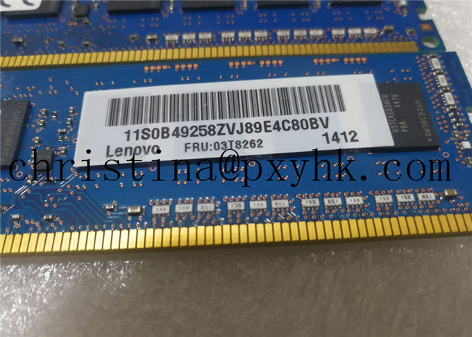 Memoria pura DDR3 1600 03T8262 Lenovo 8G 2R*8 PC3L-12800E del servidor del ECC