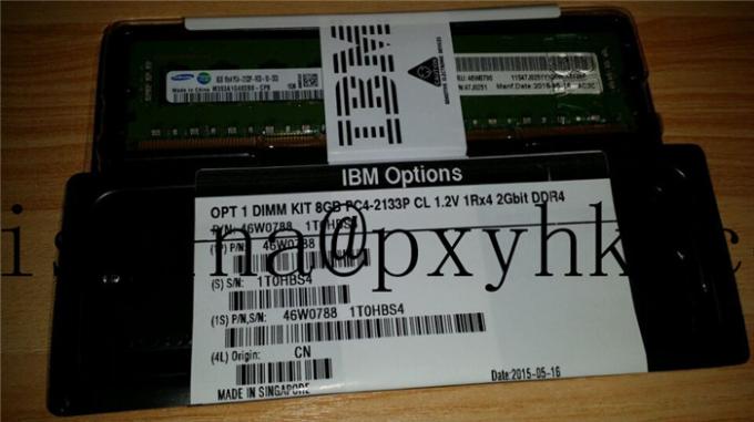 Módulo 46W0788 46W0790 8G X3860X6 X3650 X3550M5 de la memoria del servidor de Lenovo IBM