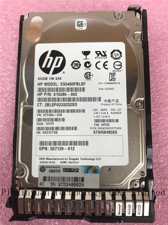 Empresa 653956-001 450GB 2,5" de HP enchufe caliente HDD Gen8/9 652572-B21 del SAS 6GB/s 10K