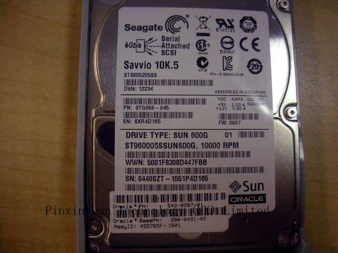 SUN/ORACLE 2,5" unidad de disco duro 542-0287-01 H16060SDSUN600G 600GB 10K del SAS