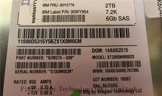 externo del disco duro 00WY954 2TB 7.2K RPM SAS 6GBps de 00Y5776 00AK209 3,5 Sata/interno