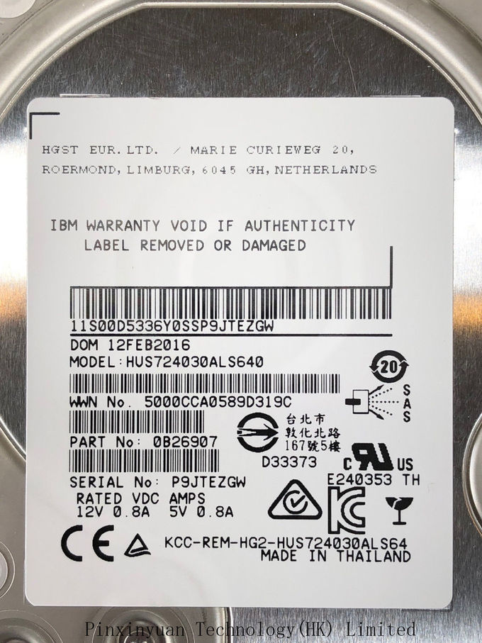 El accionamiento de disco de IBM 2076-3303 85Y6187 3TB 7.2K RPM para v7000 modela 112 212